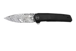 WE Knife Speedster WE21021B-DS1, Black Titanium, Damasteel Navaja