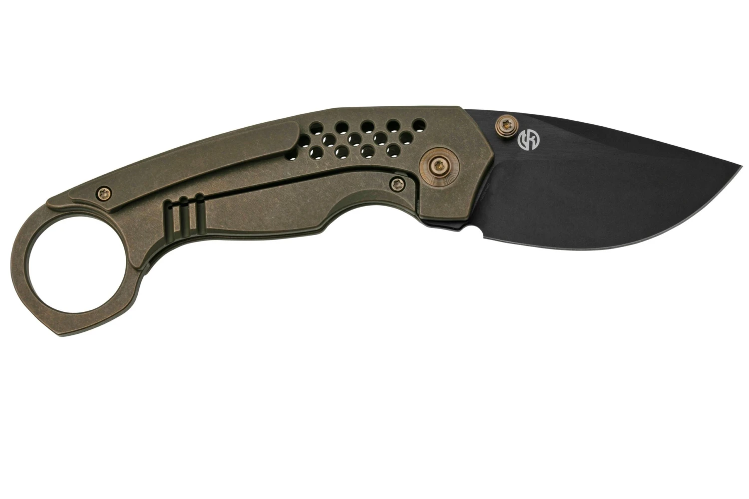 WE Knife Envisage WE22013-3 Bronze Titanium, Black Stonewashed Navaja, Diseño De Tuff Knives 4 WE Knife Envisage WE22013-3 Bronze Titanium, Black Stonewashed Navaja, Diseño De Tuff Knives - Imagen 2