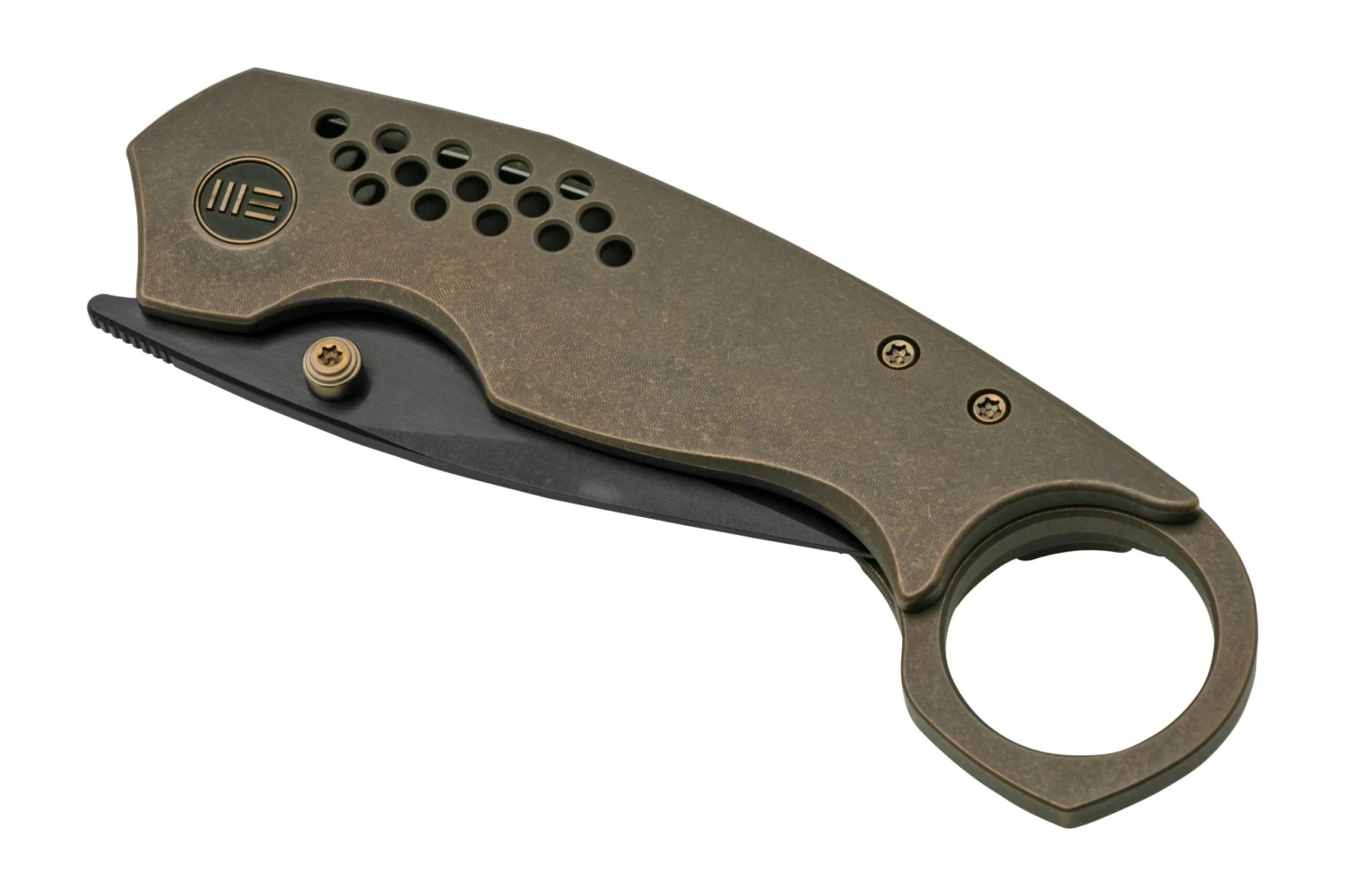 WE Knife Envisage WE22013-3 Bronze Titanium, Black Stonewashed Navaja, Diseño De Tuff Knives 8 WE Knife Envisage WE22013-3 Bronze Titanium, Black Stonewashed Navaja, Diseño De Tuff Knives - Imagen 6