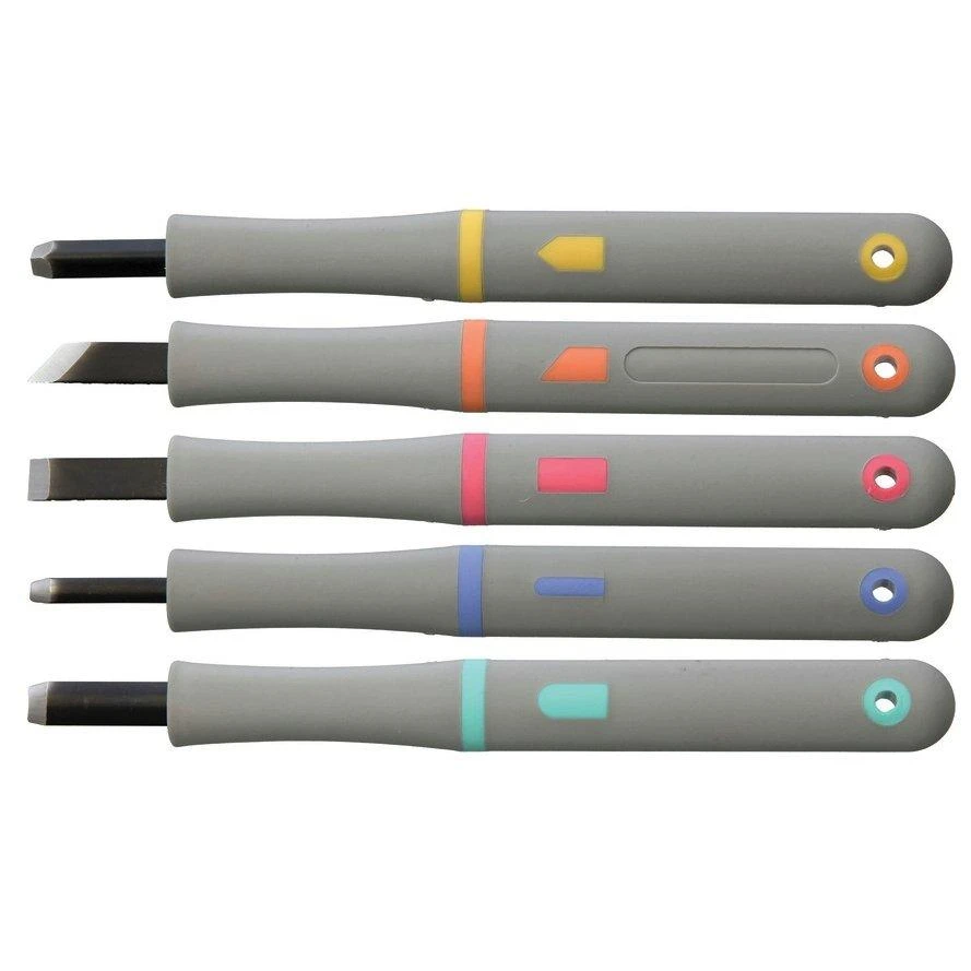 Yoshiharu MRG-5 Maruichi Cuchillos Japoneses Para Tallar Madera, Juego De 5 3 Yoshiharu MRG-5 Maruichi Cuchillos Japoneses Para Tallar Madera, Juego De 5